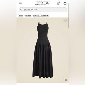 J. Crew Elegant Black Maxi Dress